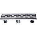 Dawn Dawn LRO050504 Contemporary Rio Orinoco River Series Stamping Technique Square Shower Drain - 5 in. LRO050504